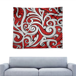 Maori Kowhaiwhai Tribal Polynesian Print Tapestry
