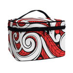 Maori Kowhaiwhai Tribal Polynesian Print Travel Makeup Bag