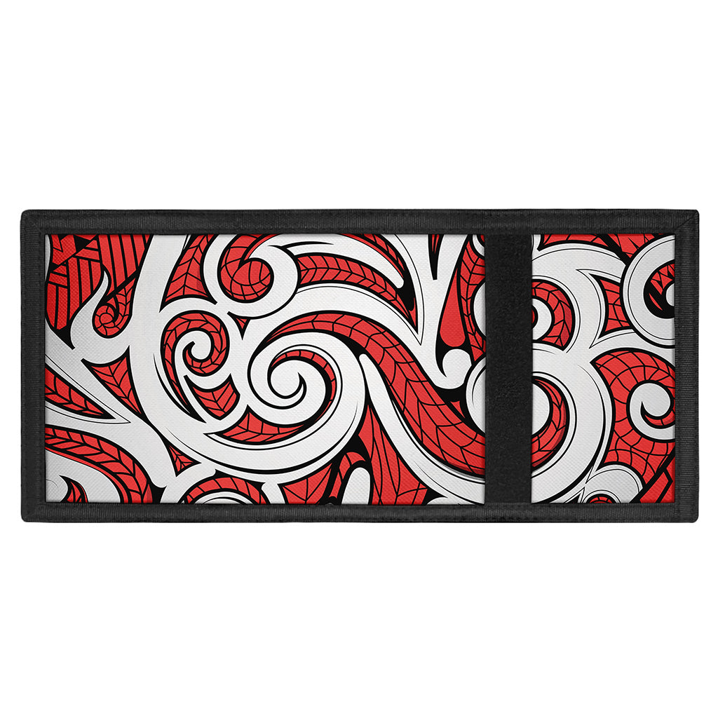 Maori Kowhaiwhai Tribal Polynesian Print Trifold Wallet