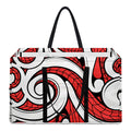 Maori Kowhaiwhai Tribal Polynesian Print Utility Tote Bag