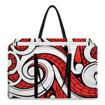 Maori Kowhaiwhai Tribal Polynesian Print Utility Tote Bag