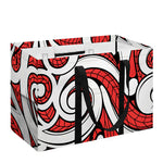 Maori Kowhaiwhai Tribal Polynesian Print Utility Tote Bag