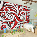 Maori Kowhaiwhai Tribal Polynesian Print Wall Sticker