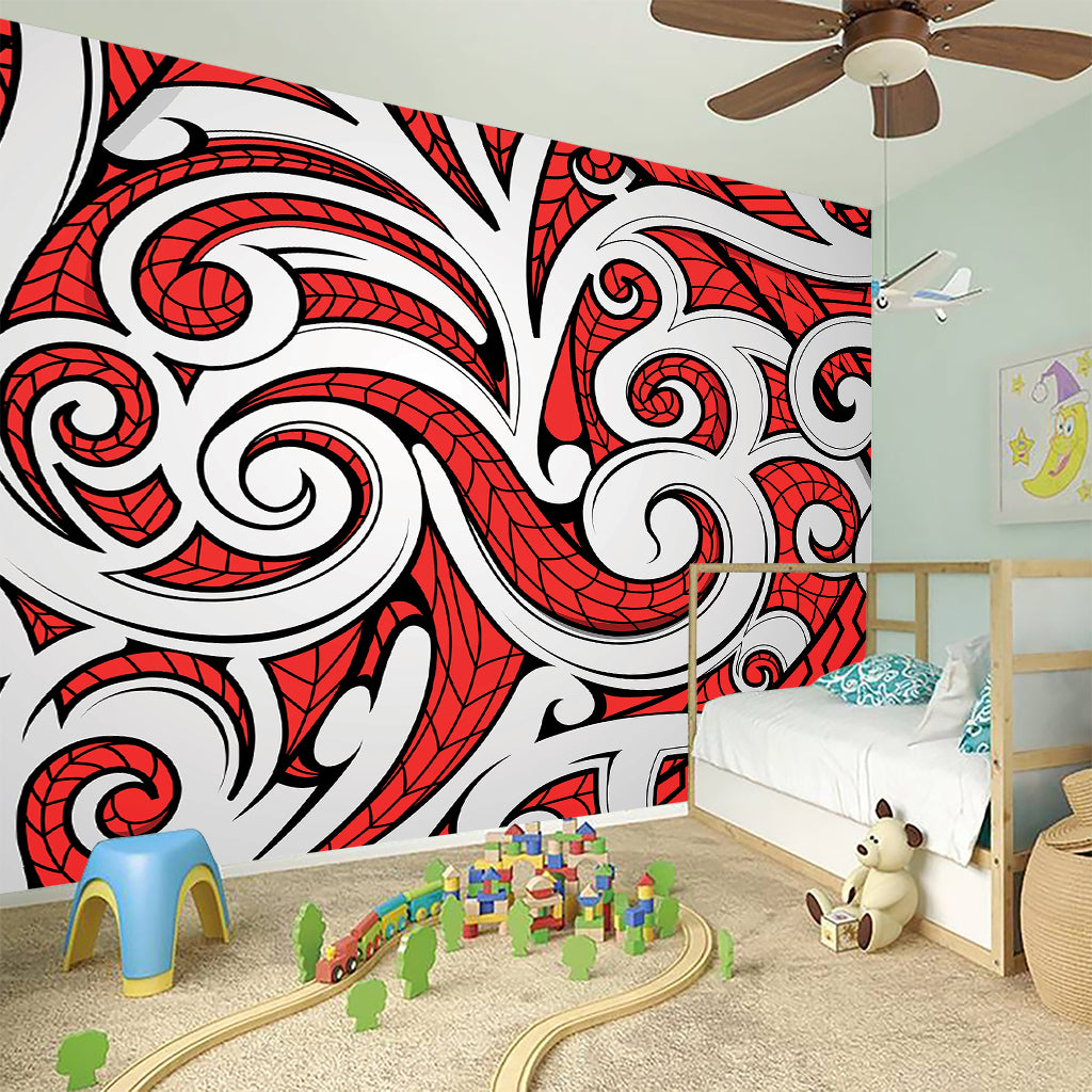 Maori Kowhaiwhai Tribal Polynesian Print Wall Sticker