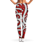 Maori Kowhaiwhai Tribal Polynesian Print Women's Leggings