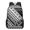 Maori Polynesian Tattoo Pattern Print 17 Inch Backpack