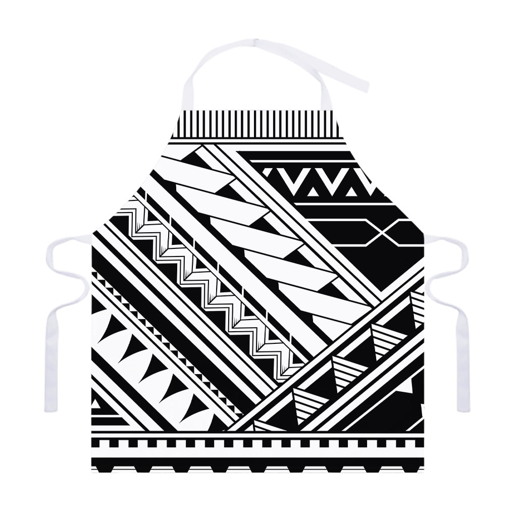 Maori Polynesian Tattoo Pattern Print Adjustable Apron