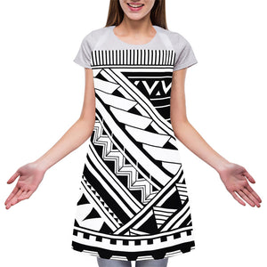 Maori Polynesian Tattoo Pattern Print Adjustable Apron