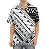 Maori Polynesian Tattoo Pattern Print Aloha Shirt