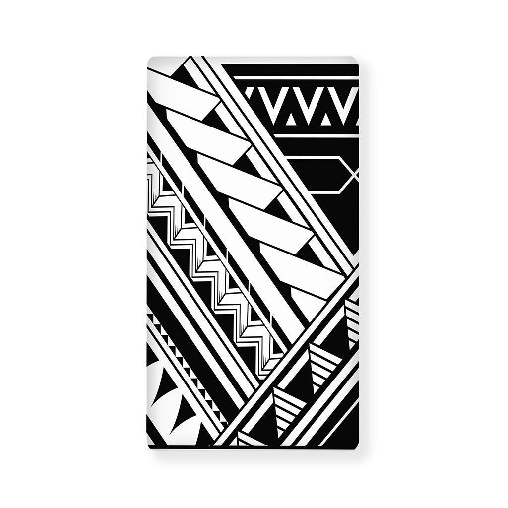 Maori Polynesian Tattoo Pattern Print Baby Crib Sheet