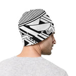 Maori Polynesian Tattoo Pattern Print Beanie