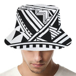 Maori Polynesian Tattoo Pattern Print Bucket Hat