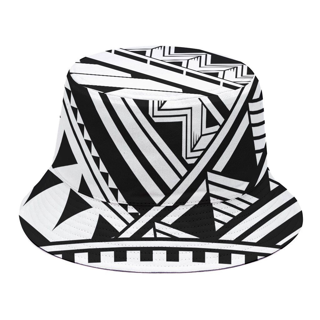 Maori Polynesian Tattoo Pattern Print Bucket Hat