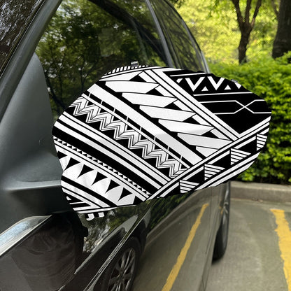 Maori Polynesian Tattoo Pattern Print Car Side Mirror Covers