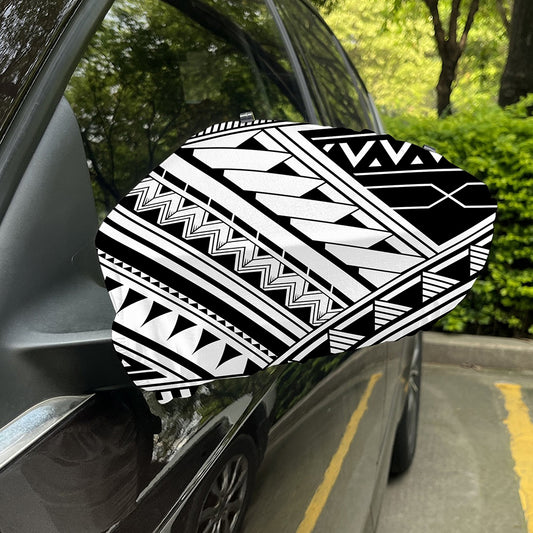 Maori Polynesian Tattoo Pattern Print Car Side Mirror Covers