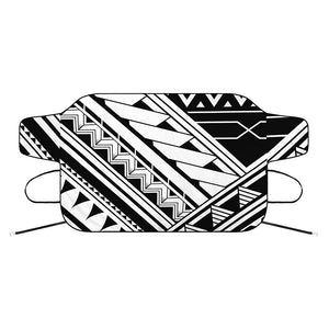 Maori Polynesian Tattoo Pattern Print Car Windshield Snow Cover