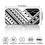 Maori Polynesian Tattoo Pattern Print Car Windshield Sun Shade