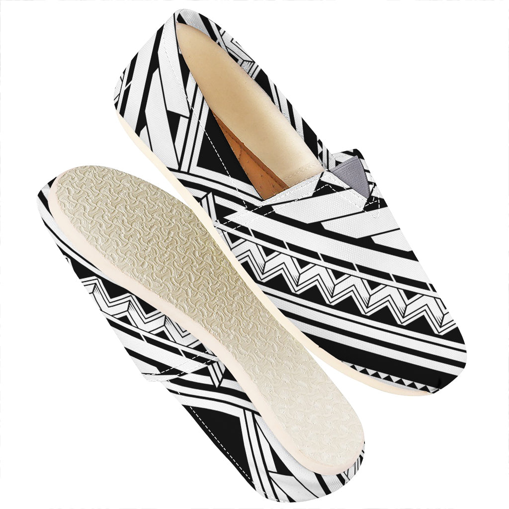 Maori Polynesian Tattoo Pattern Print Casual Shoes