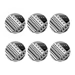 Maori Polynesian Tattoo Pattern Print Coaster Set