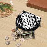 Maori Polynesian Tattoo Pattern Print Coin Purse
