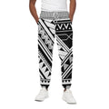 Maori Polynesian Tattoo Pattern Print Cotton Sweatpants