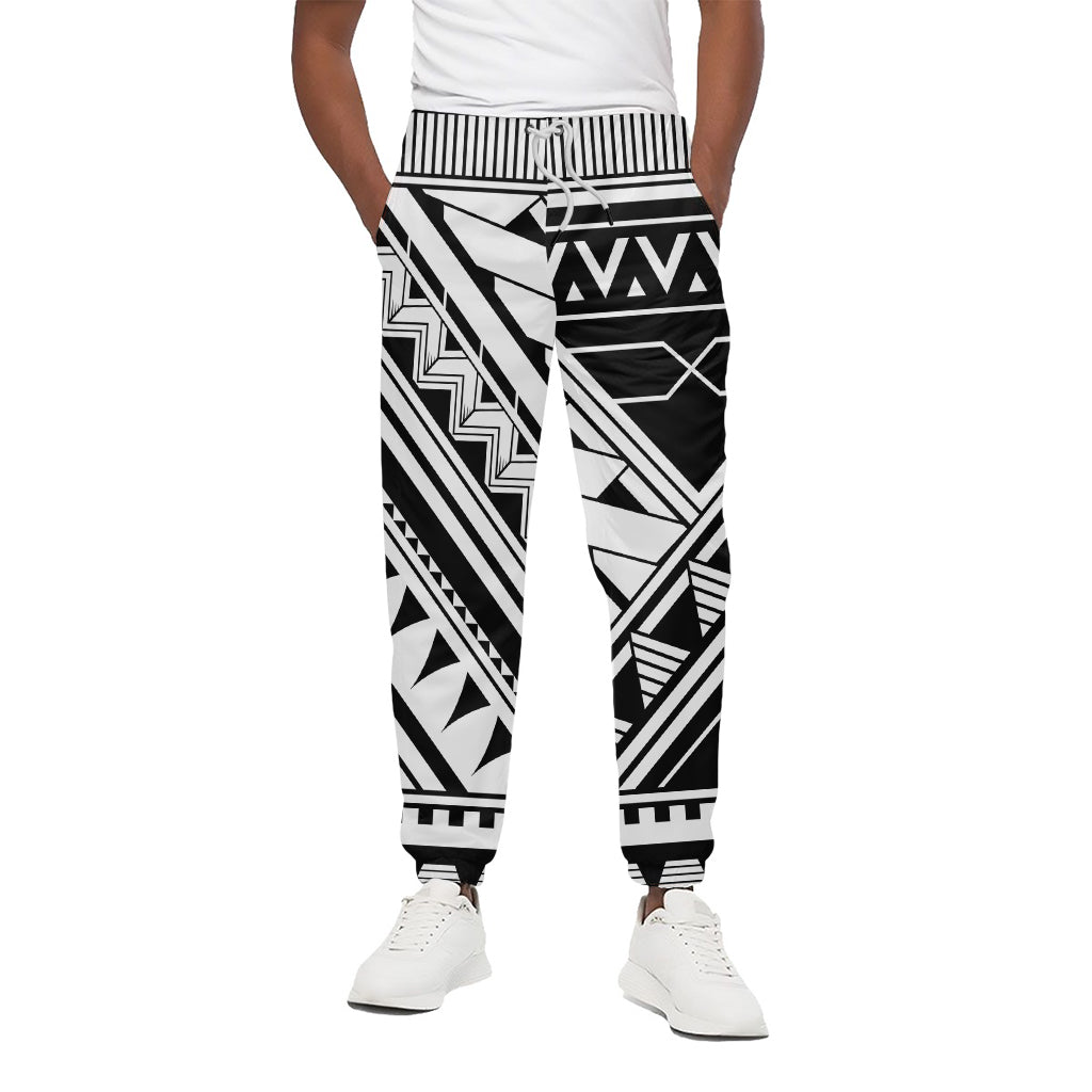 Maori Polynesian Tattoo Pattern Print Cotton Pants