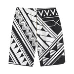 Maori Polynesian Tattoo Pattern Print Cotton Shorts