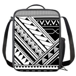 Maori Polynesian Tattoo Pattern Print Crossbody Lunch Bag