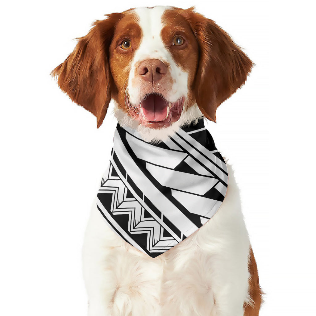 Maori Polynesian Tattoo Pattern Print Dog Bandana