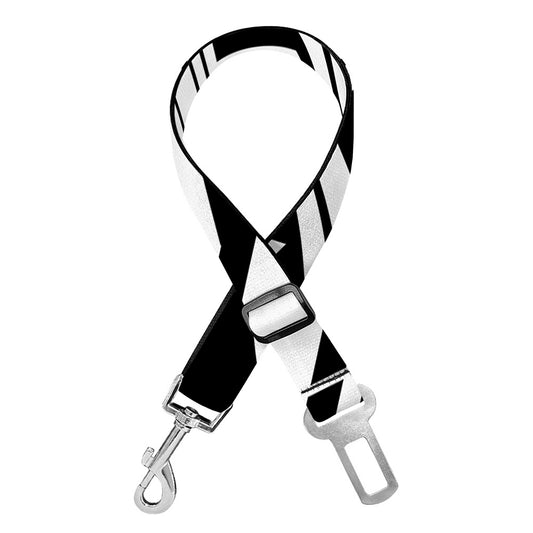 Maori Polynesian Tattoo Pattern Print Dog Seat Belt