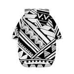 Maori Polynesian Tattoo Pattern Print Dog Zip Up Hoodie