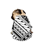 Maori Polynesian Tattoo Pattern Print Dog Zip Up Jacket