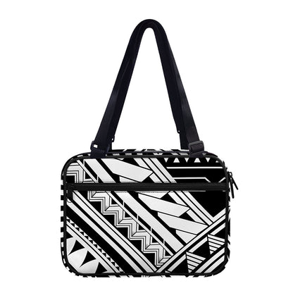 Maori Polynesian Tattoo Pattern Print Double Strap Bible Bag