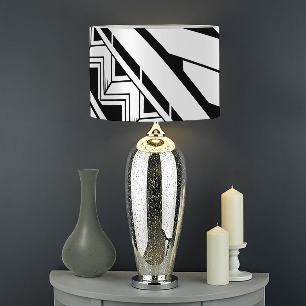 Maori Polynesian Tattoo Pattern Print Drum Lamp Shade