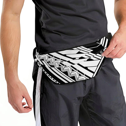 Maori Polynesian Tattoo Pattern Print Fanny Pack