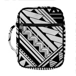 Maori Polynesian Tattoo Pattern Print Front Pocket Bible Bag