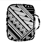 Maori Polynesian Tattoo Pattern Print Front Pocket Bible Bag