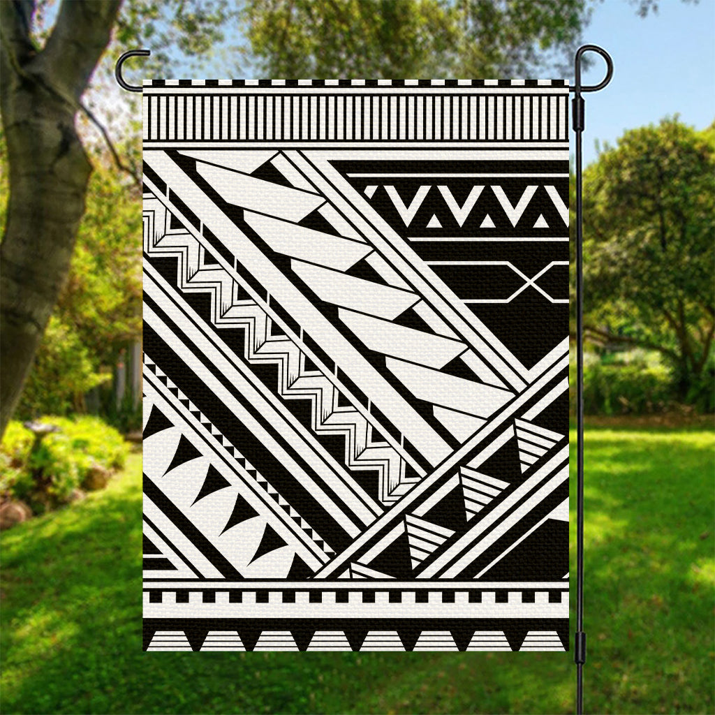 Maori Polynesian Tattoo Pattern Print Garden Flag