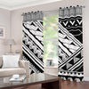 Maori Polynesian Tattoo Pattern Print Grommet Curtains