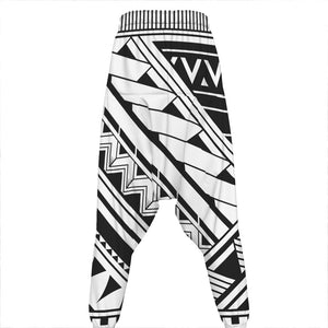 Maori Polynesian Tattoo Pattern Print Hammer Pants