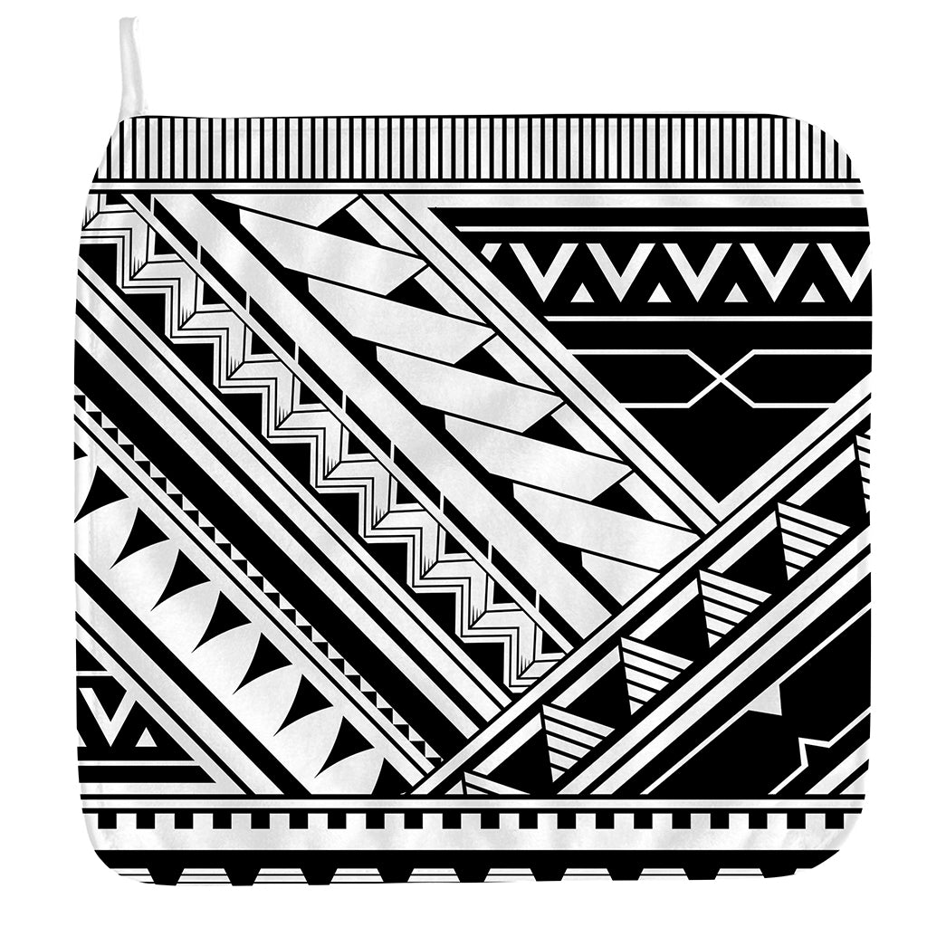 Maori Polynesian Tattoo Pattern Print Hand Towel