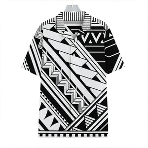 Maori Polynesian Tattoo Pattern Print Hawaiian Shirt