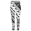 Maori Polynesian Tattoo Pattern Print High-Waisted Pocket Leggings