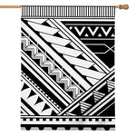 Maori Polynesian Tattoo Pattern Print House Flag