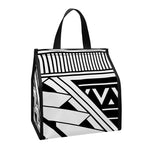 Maori Polynesian Tattoo Pattern Print Insulated Lunch Tote