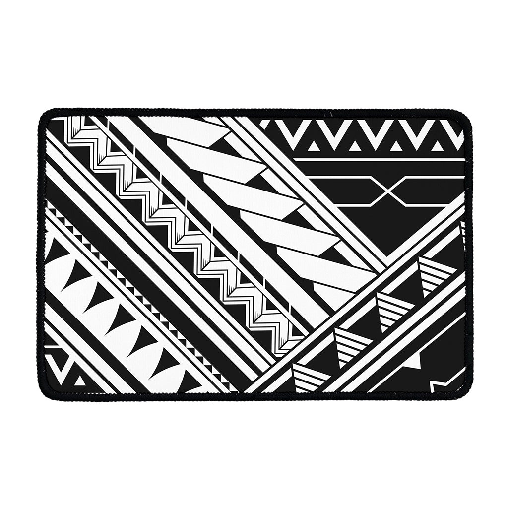 Maori Polynesian Tattoo Pattern Print Kitchen Mat