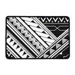 Maori Polynesian Tattoo Pattern Print Kitchen Mat
