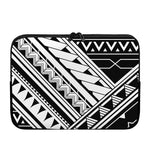 Maori Polynesian Tattoo Pattern Print Laptop Sleeve