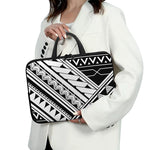 Maori Polynesian Tattoo Pattern Print Laptop Sleeve With Handle