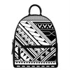 Maori Polynesian Tattoo Pattern Print Leather Backpack